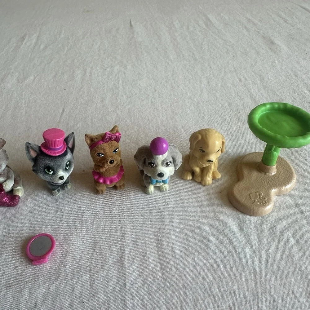 6 Barbie Pets Blind Bag Dogs Figures Flocked Replacement Piece Vet Animal & More